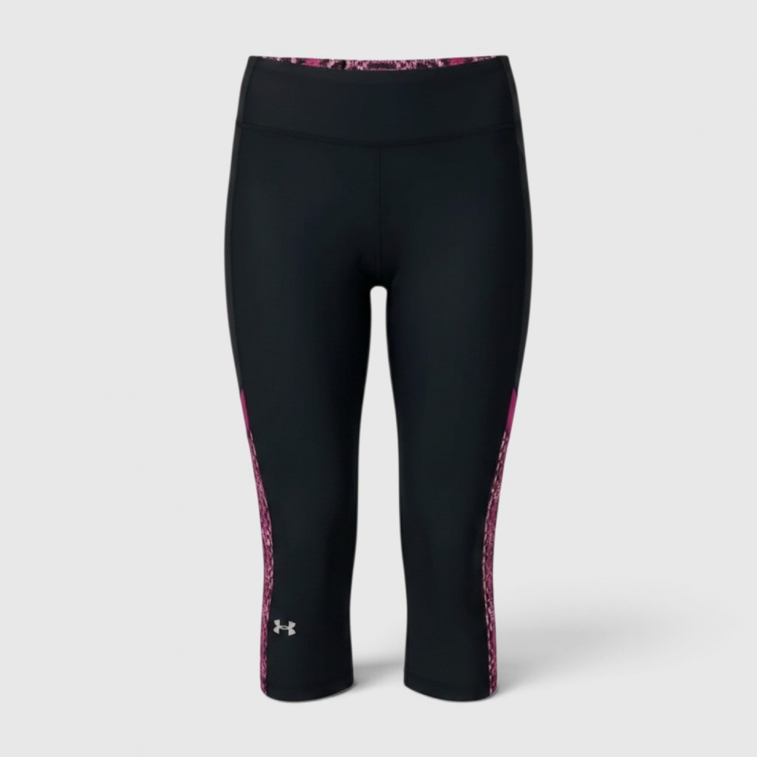 Under Armour HeatGear Capri Leggings – Μαύρο / Ροζ / Pre-Owned